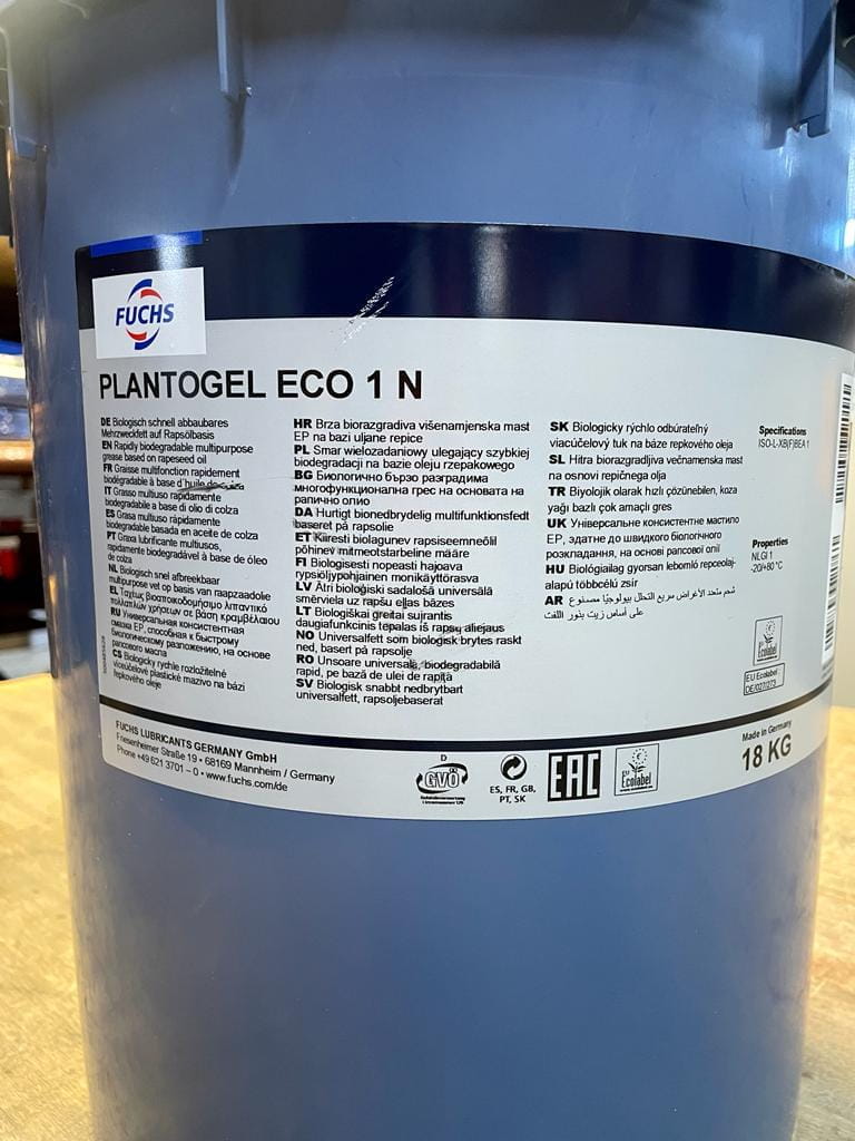 S002297 Schmierfett Fuchs Plantogel Eco 1N - 18kg