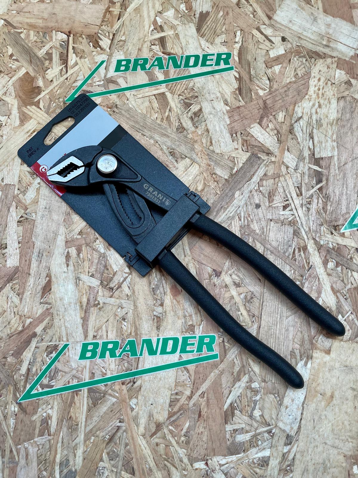 GRANIT BLACK EDITION Wasserpumpenzange Schnellverstellung - 300mm