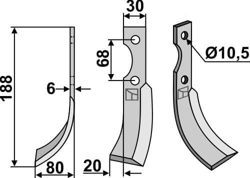 BL5745 Fräsmesser PAS-16L