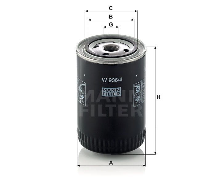 BLW9364 Mann Filter W 936/4 Wechselfilter SpinOn