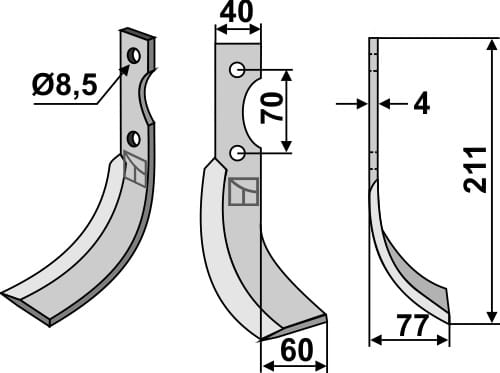 BL6243 Fräsmesser SEP-19R