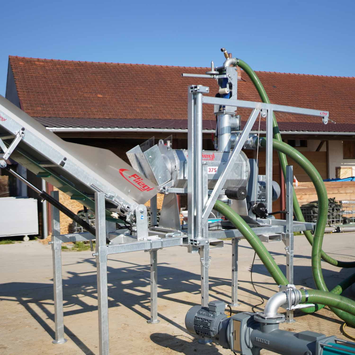 Fliegl Gülleseparator mit Exzenterschneckenpumpe – 40 m³/h Durchsatz