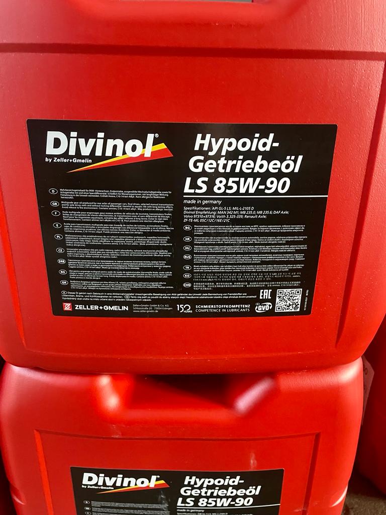 Divinol Hypoid-Getriebeöl LS 85W-90 - MAN 342 M1/M2; DTFR 12B100; MB 235.0; DTFR 12B130 (MB 235.6);