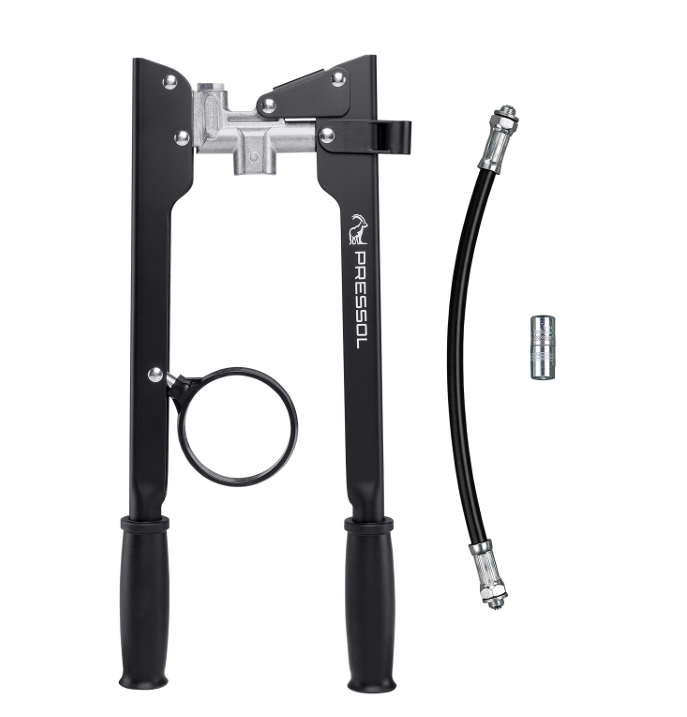 Pressol two-hand grease gun M10x1 / screw cartridge 500g