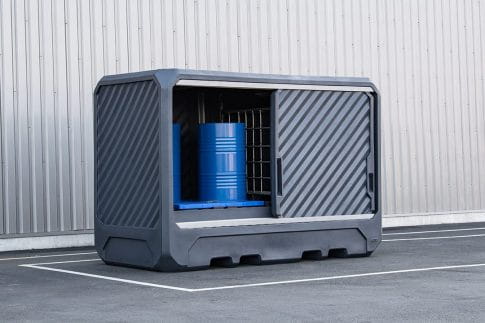 EMP Lagerungscontainer für 2 IBC – 2800 L | unterfahrbar