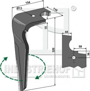 BL27540 Kreiseleggenzinken, rechte Ausführung