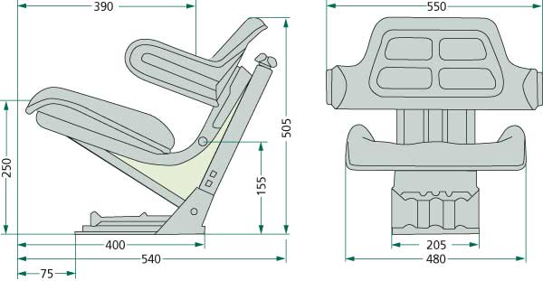 John Deere Sitz universal John Deere Sitz universal