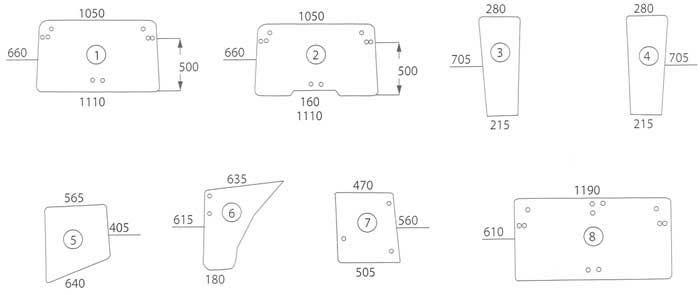 BL16152 Bild-Nr.: 8 - Heckscheibe für Typen: M 948, 956, 958, 963