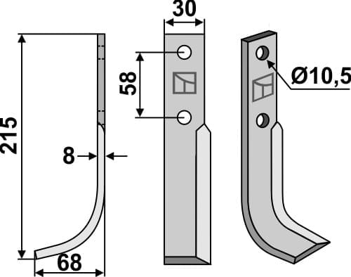 BL4788 Fräsmesser L - passend zu Bertolini 101910