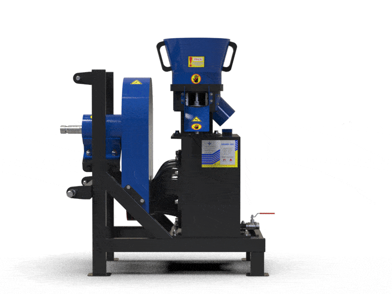 Pelletpresse Zapfwelle bis 350 kg/h | Mobiler Granulator für Biomasse & Futter