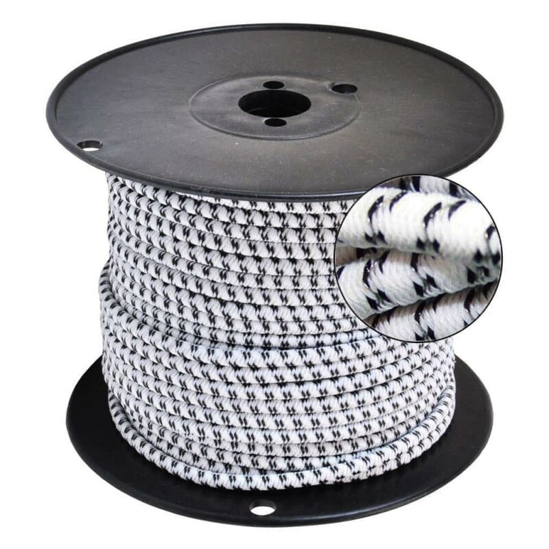 10156 Weidezaun Elastikseil - stromführend / 6mm / 25m