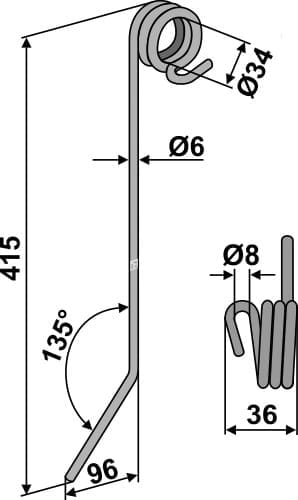 BL29047 Striegelzinken - passend zu Hatzenbichler 9309