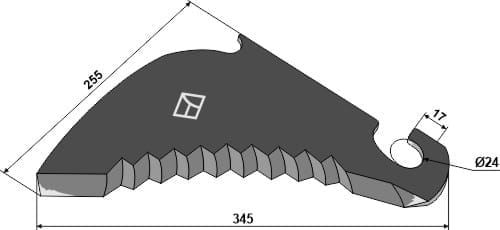 BL29811 Rundballenmesser - passend zu CLAAS 0008234370