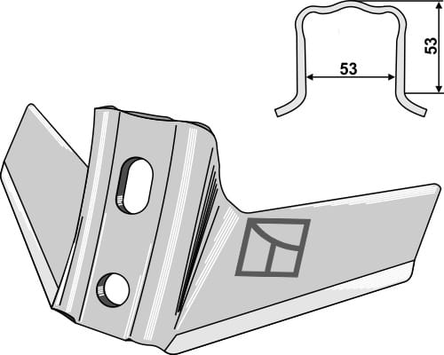 BL2404 Flügelschar 300mm - passend zu Solbjerg