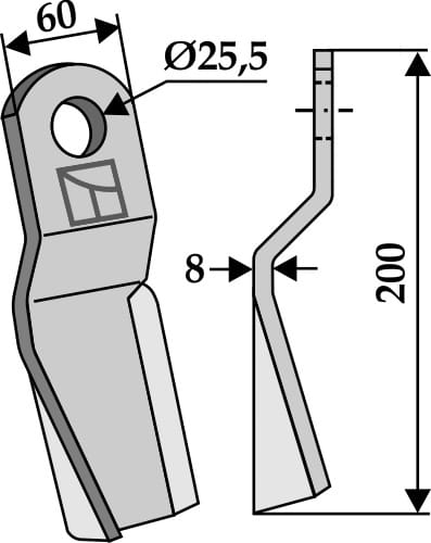 BL4148 Mulchmesser für Sovema
