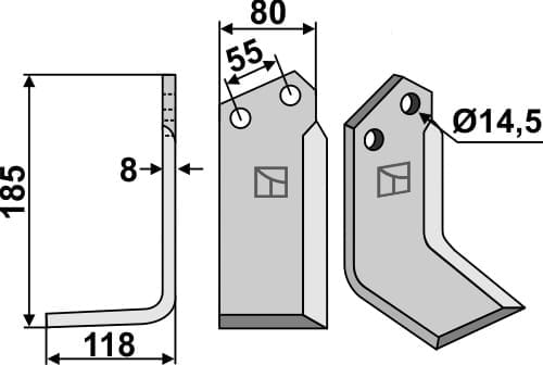 BL6250 Fräsmesser SIM-02L