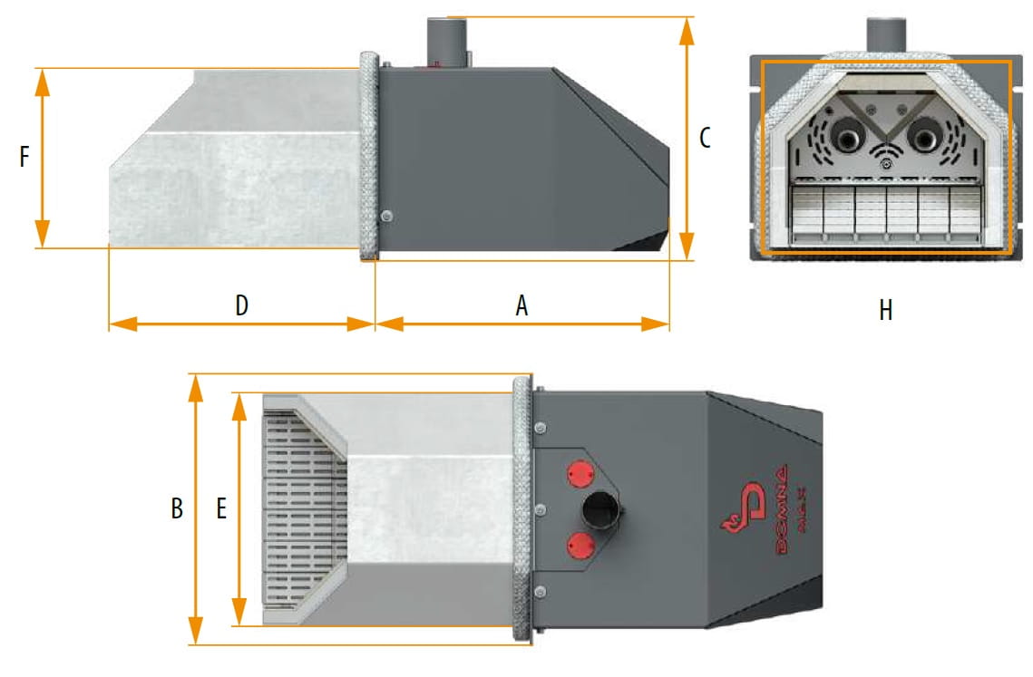 MAX wood pellet burner - 350kW