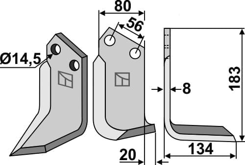 BL6321 Fräsmesser TOR-10R