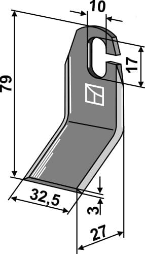 BL27883 Vertikutiermesser - passend zu Amazone 1205200