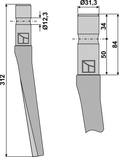 BL6086 Kreiseleggenzinken 312mm - passend zu Feraboli 7A46026