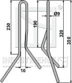 BL29124 Striegelzinken - Typ D8