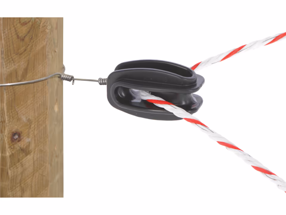 25x Abspannisolator, schwarz glasfaserverstärkt