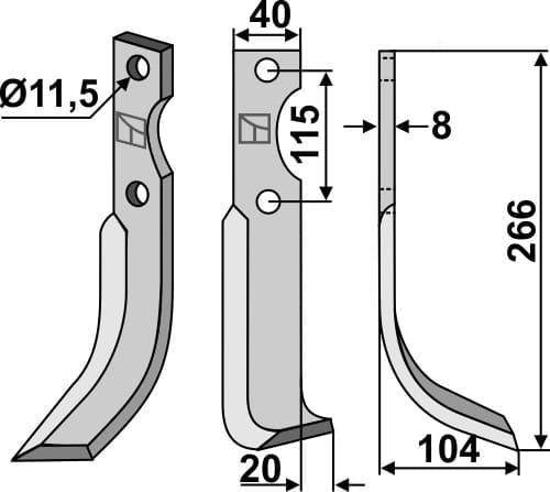 BL5399 Fräsmesser R - passend für Kuhn 520061