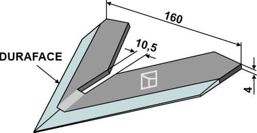 Hoe share 160mm - DURAFACE