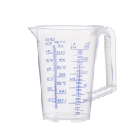 BL10227 Messbecher-PP-0,25 l-transp. GGF-Skala ml/l-US gal/UK gal  07080