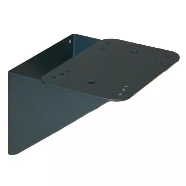 Wall bracket for double grinding benches. Dimensions: Footprint 35.5 x 20.5 cm