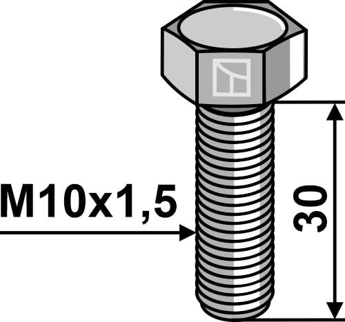 Sechskantschraube M10x1,5x30 ohne Mutter