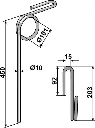 BL29052 Striegelzinken - passend zu Köckerling 640497