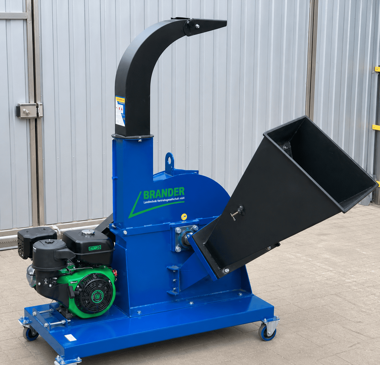 Holzhäcksler 18 PS Benzin – Astschredder bis 100 mm, mobiler Holzschredder