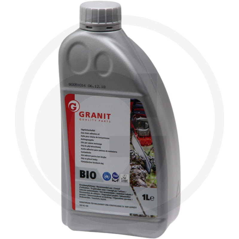 GRANIT Sägekettenhaftöl BIO ISO VG100 | KWF geprüft & Blauer Engel
