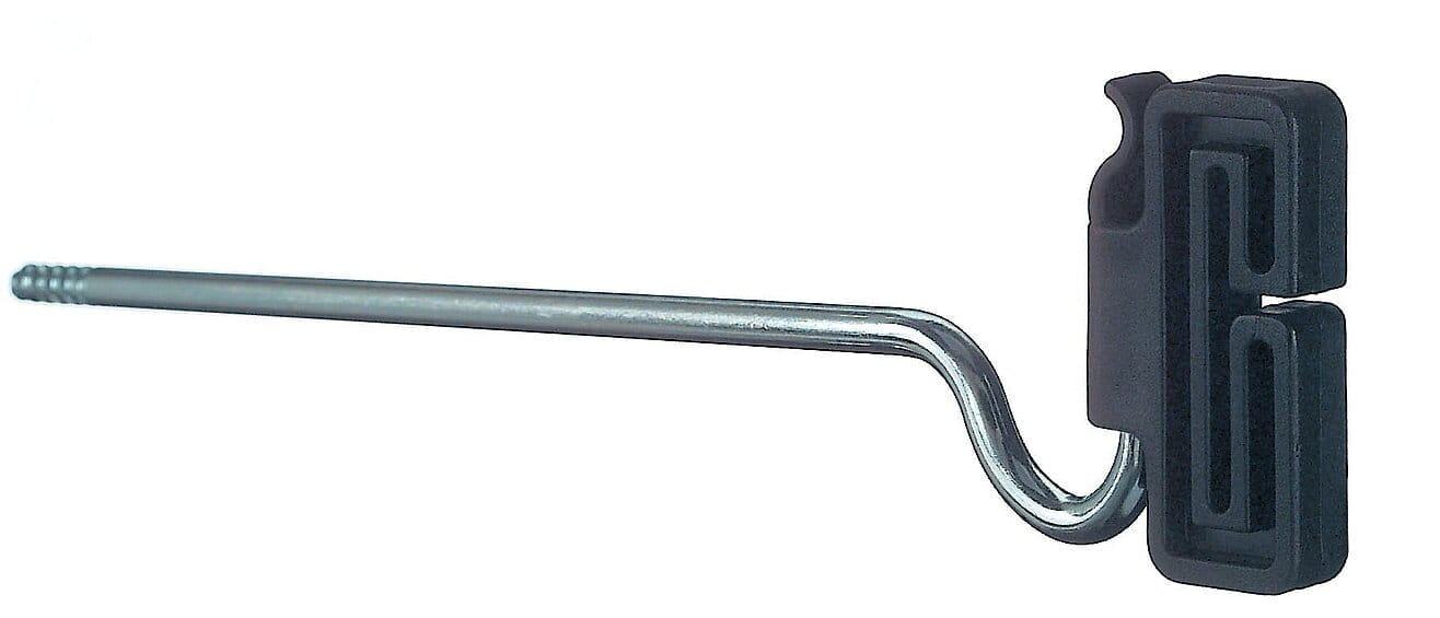 10015 25x Bandisolatoren schwarz - 22cm Langstiel