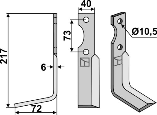 BL5711 Fräsmesser PAB-03L