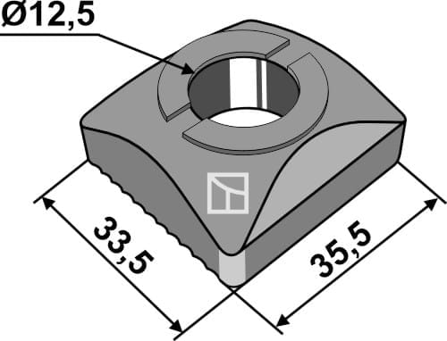BL13047 Zinkenhalter - passend zu Pöttinger 621326