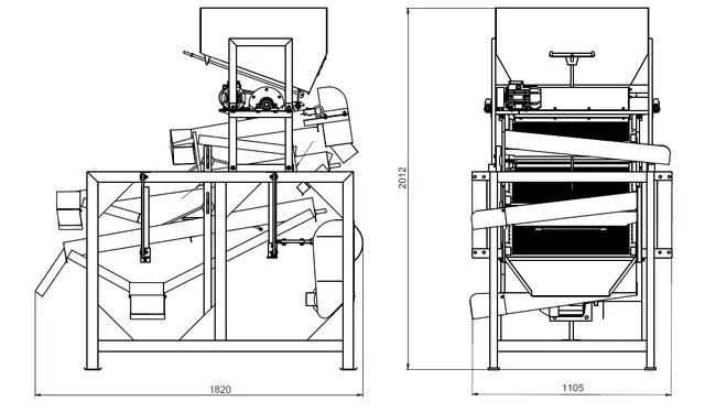 Kornsieb & Saatgutreiniger Profi | Reinigung & Sortierung bis 600 kg/h