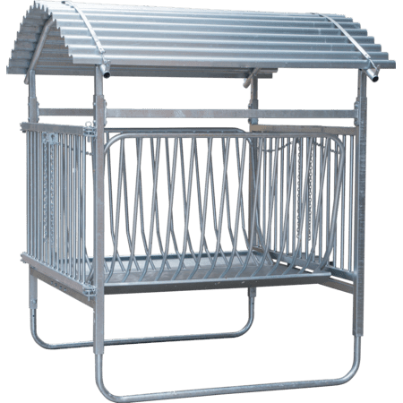 BLP373517 Patura Viereckraufe für Ziegen - mit Dach