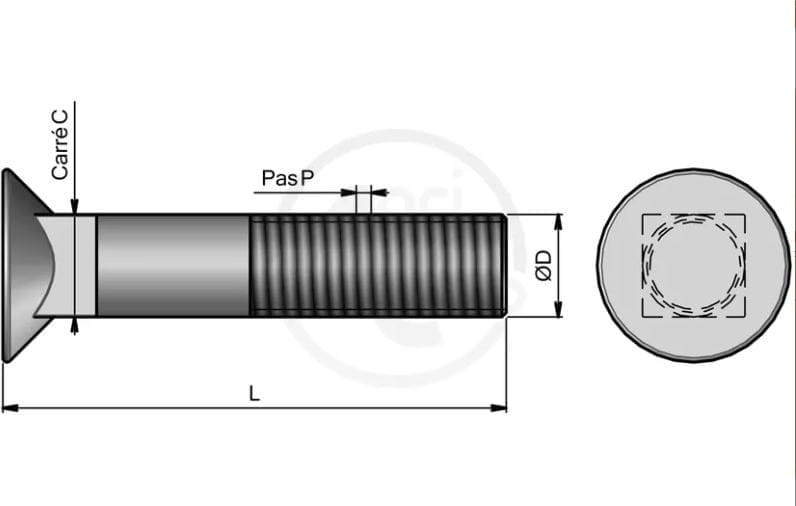 BL17879 AC Schraube + Mutter TFCC 16x90 CL12.9 - BTFCC1690-NYEM