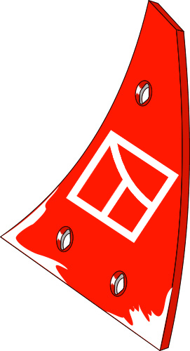 BLET93203 Streichblech-Vorderteil R - passend zu Kuhn 619128