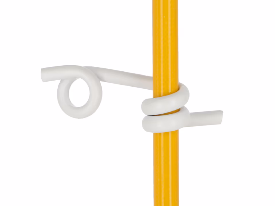 50x Kunststofföse 12mm,für Rundpfahl für Litze und Band bis 10 mm