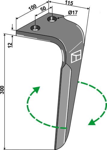 BL6063 Kreiseleggenzinken R - passend zu Rau 0058898