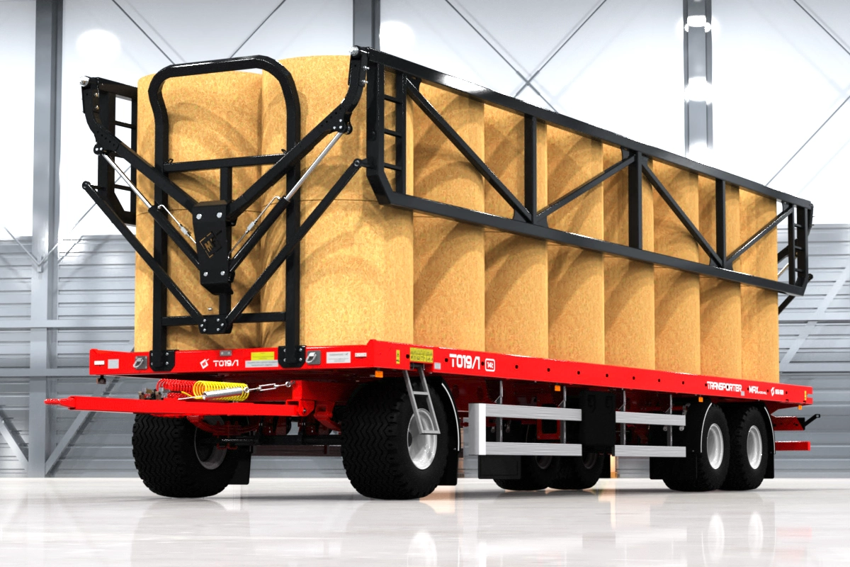 Metalfach Ballenanhänger 20t – 32 Ballen | Hydraulisch absenkbar | 40 km/h