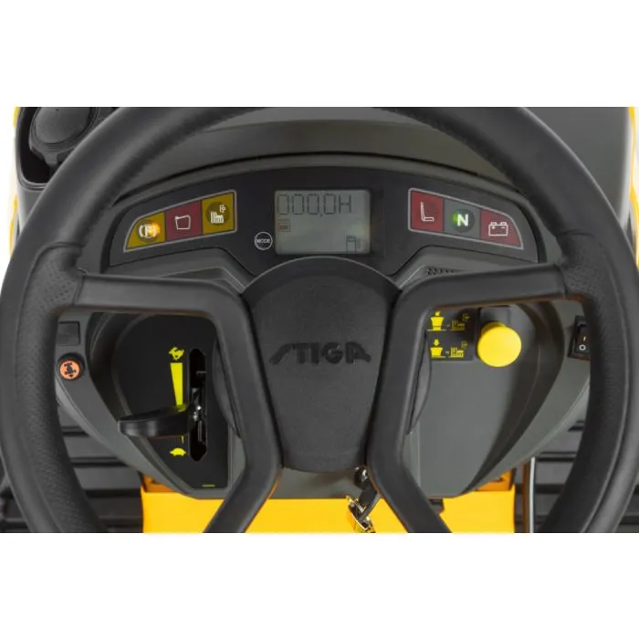 STIGA Estate 7122 W Rasentraktor – 122 cm Schnittbreite – 21,8 PS – Hydrostat – Mulchkit inklusive