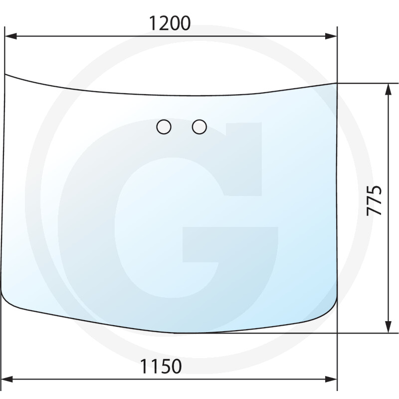 Windscreen - suitable for Dieteg F / FP / FPK 8000