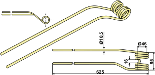 BLET41224 Schwaderzinken - passend zu Krone KS 265011.0, 51918.01