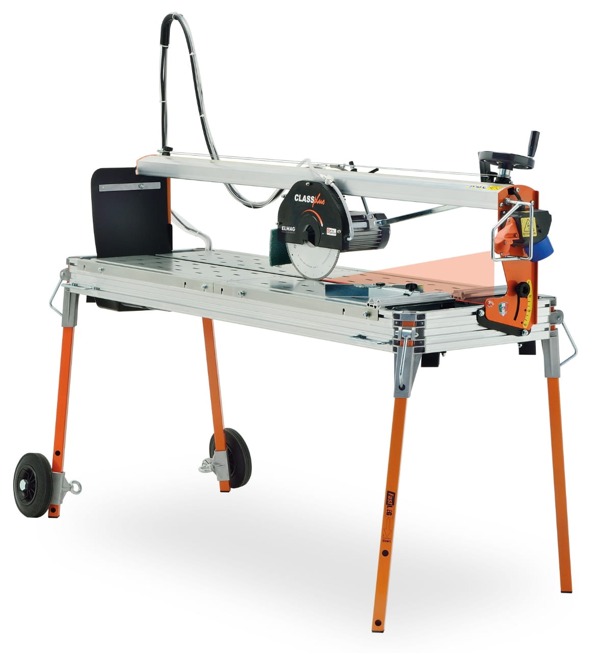 Tile cutting machine CLASS PLUS 1300S incl. laser cutting display, incl. wheel set, incl. Ø250mm Dia-S