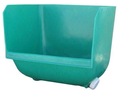 EMP farrowing feed trough for pigs