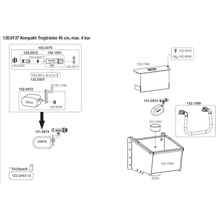 Patura Kompakt Trogtränke, Modell 6137